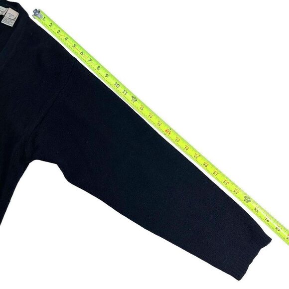 Vintage Liz Claiborne Angora Lambs Wool Cardigan Sweater Size 12 Petite - Picture 7 of 9